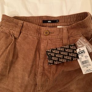 Vans Women Brown Corduroy Pant  - size 24